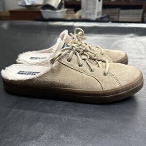 Sperry Crest Vibe Mule tan Suede Women's Size 10 Medium 860